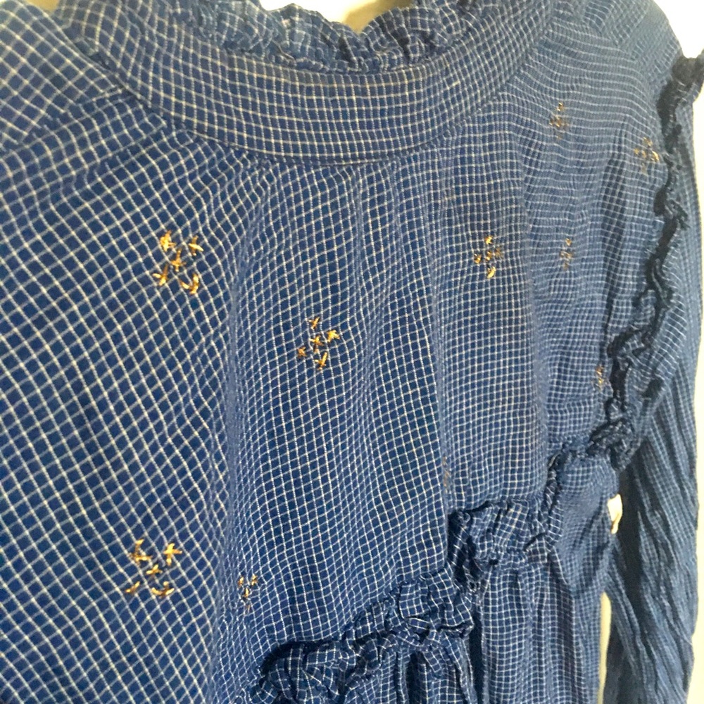 Two Fold Gingham Blouse